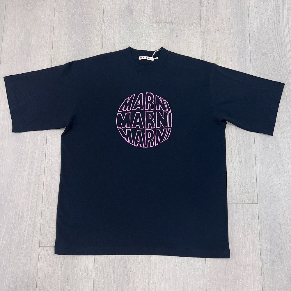 MARNI CIRCLE LOGO T-SHIRT (BLACK)